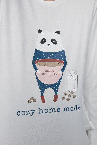 Penti женски горни пижами Cozy Mode Term Ls Tshirt 