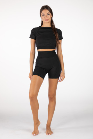 SF женски спортски сет Workout Set Black 9149-5 
