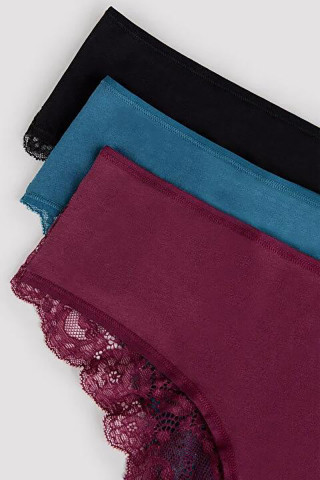 Penti женски килоти DARK TONES LACY DETAILED 3LU H 