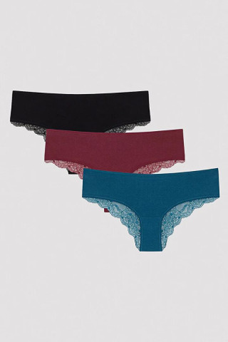 Penti женски килоти DARK TONES LACY DETAILED 3LU H 