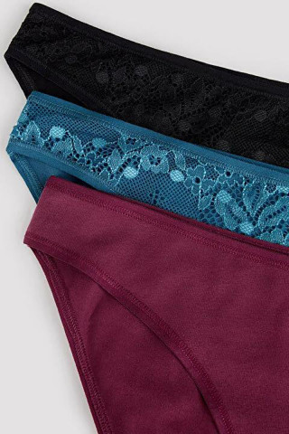 Penti женски килоти DARK TONES LACY DETAILED 3LU S 