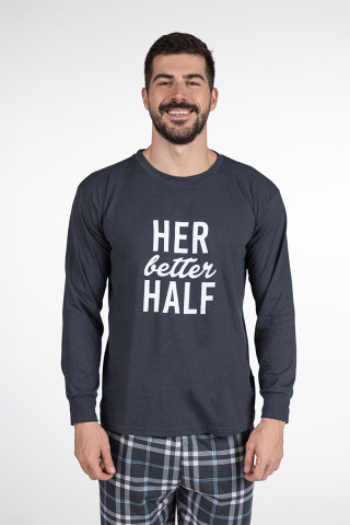 SF машки сет пижами M.PIZAMI SF HER BETTER HALF DD FW24 