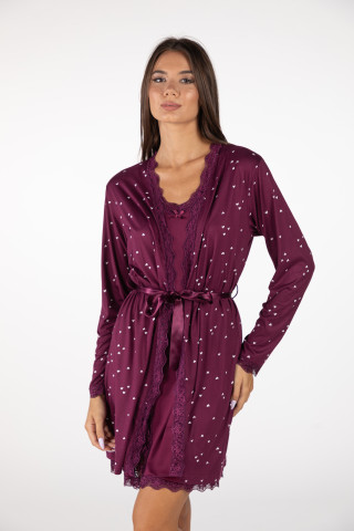 SF женски сет ноќница HEARTS FW24 