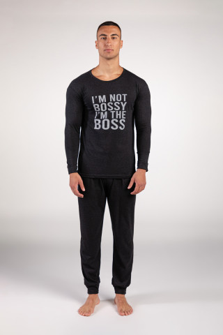 Aslaner машки сет пижами IM THE BOSS FW24 