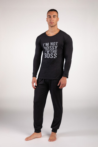 Aslaner машки сет пижами IM THE BOSS FW24 