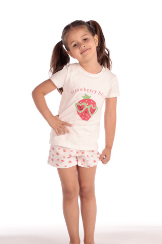 SF девојчиња сет пижами 735136 STRAWBERRY KK SS25 