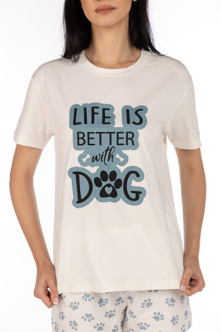 SF женски сет пижами 735121 DOG KK SS25 