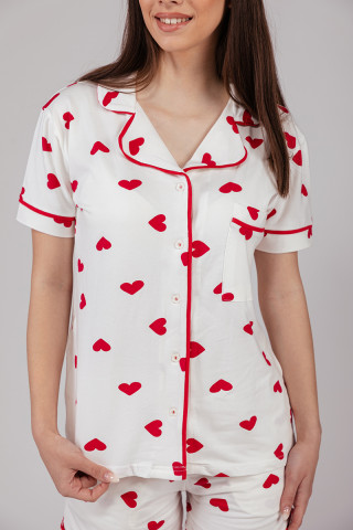 SF женски сет пижами RED HARTS KK SS25 
