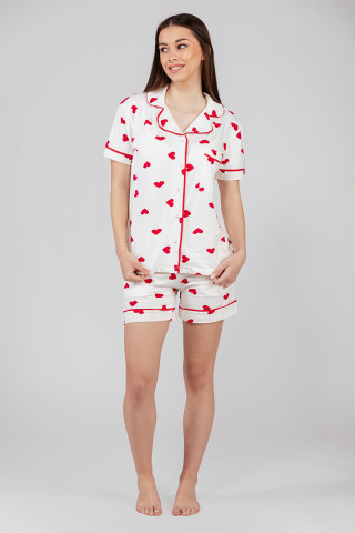 SF женски сет пижами RED HARTS KK SS25 