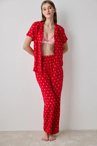 Penti женски сет пижами ENT JE TAIME SS GOMLEK PANT SET 