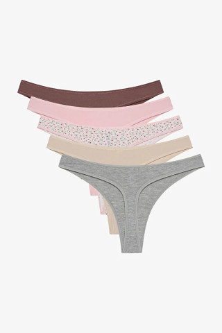 Penti женски килоти CUTE BLOSSOM 5LI THONG 