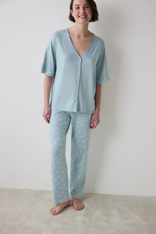 Penti женски сет пижами LANA GREEN SS GOMLEK PANT SET 