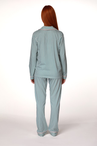 SF женски сет пижами 735152SP GREEN STIPE DD FW25 