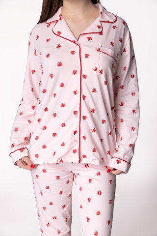 SF женски сет пижами 735177 RED LEAF DD FW25 