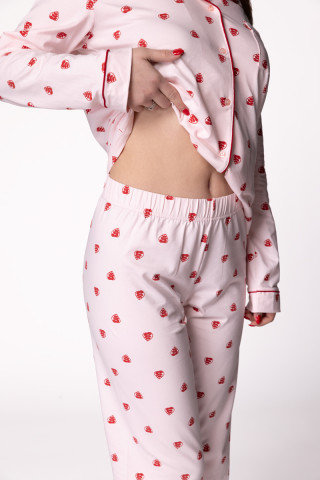 SF женски сет пижами 735177 RED LEAF DD FW25 