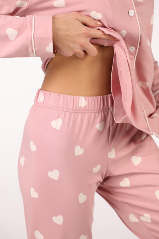 SF женски сет пижами 735180SP HEART PATT DD FW25 