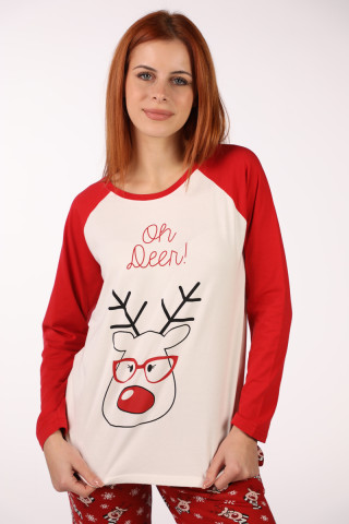 SF женски сет пижами NY OH DEER DD FW25 