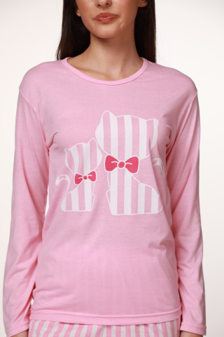 Rujam женски сет пижами 7123 PINK CAT 