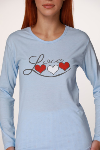 Rujam женски сет пижами 6782 BLUE LOVE 