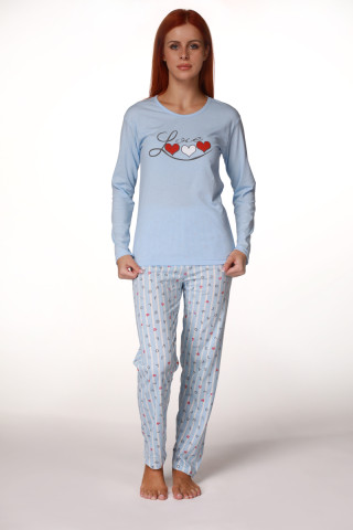 Rujam женски сет пижами 6782 BLUE LOVE 