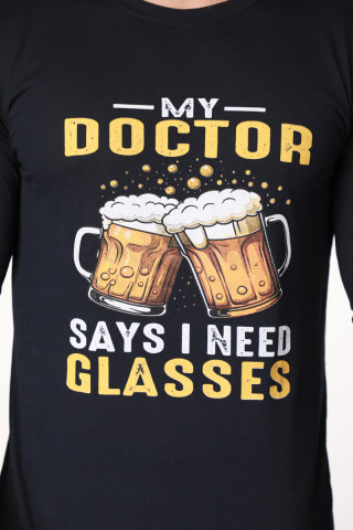 Aslaner машки сет пижами GLASSES DD FW25 