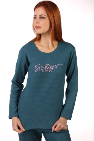 Rujam женски сет пижами RAPORLU PETROL FW25 