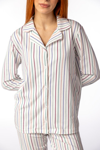 SF женски сет пижами 735185 PASTEL STRIPES DD SS26 