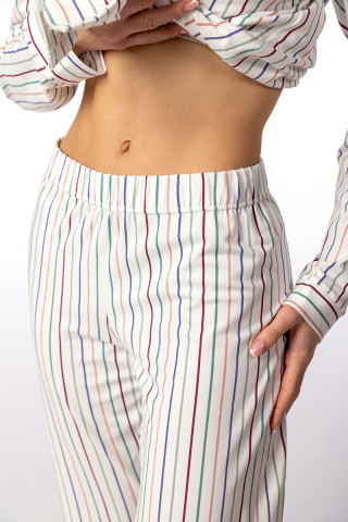 SF женски сет пижами 735185 PASTEL STRIPES DD SS26 