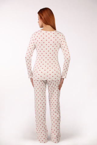 SF женски сет пижами 735186 RIB HEARTS DD SS26 