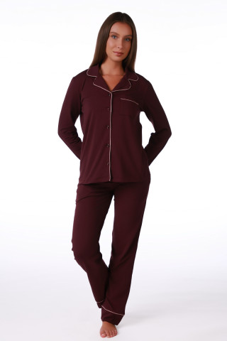 SF женски сет пижами 735230SP BURGUNDU DD FW26 