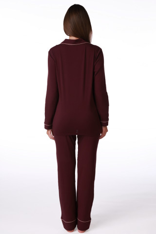 SF женски сет пижами 735230SP BURGUNDU DD FW26 