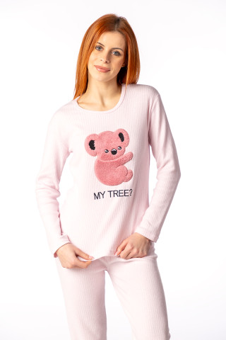 Lila женски сет пижами RAPORLU 15728 KOALA DD FW25 