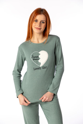 Lila женски сет пижами RAPORLU 15726 GIRL DD FW25 