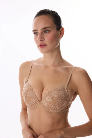 Penti женски градник SUPER PUSH UP LACE SUTYEN BEIGE 