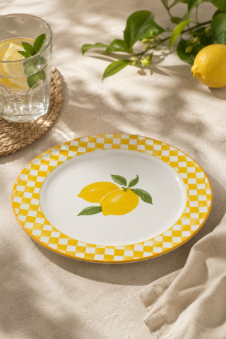 SF HOME  тањир Capri Limone M 