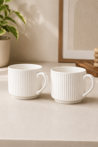 SF HOME  сет шољи 1/2 Stripe 