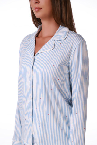 SF женски сет пижами 735235 SP BLUE STRIPE DD FW26 
