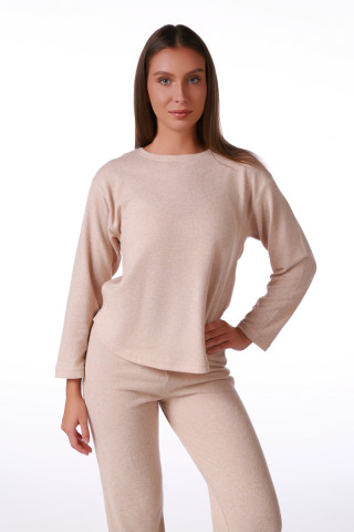SF женски сет пижами KNIT SP L CREAM DD FW26 