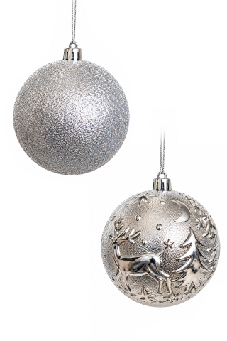SF HOME  Новогодишни Лампиони сет 1/4 Silver 