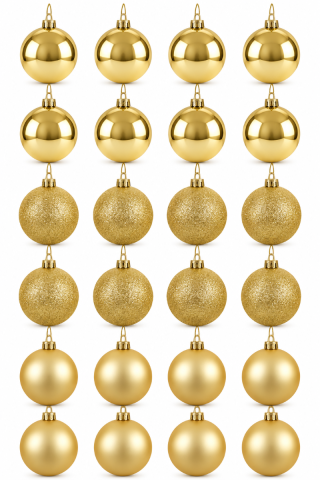 SF HOME  Новогодишни Лампиони сет 24/1 Golden Ball 