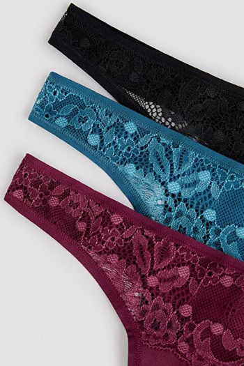 Penti женски килоти DARK TONES LACY DETAILED 3LU T 
