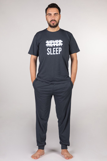 SF машки сет пижами NEVER SLEEP 