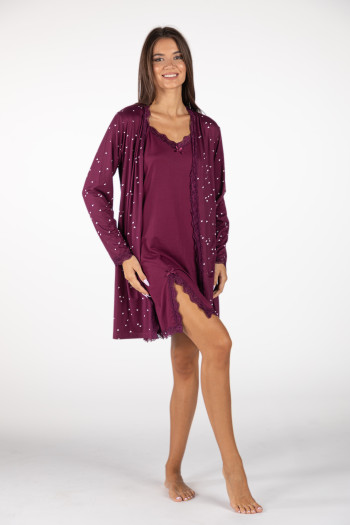 SF женски сет ноќница HEARTS FW24 