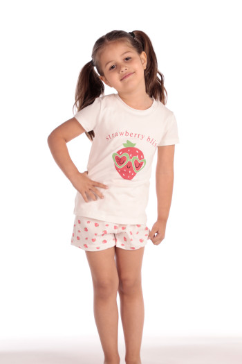SF девојчиња сет пижами 735136 STRAWBERRY KK SS25 
