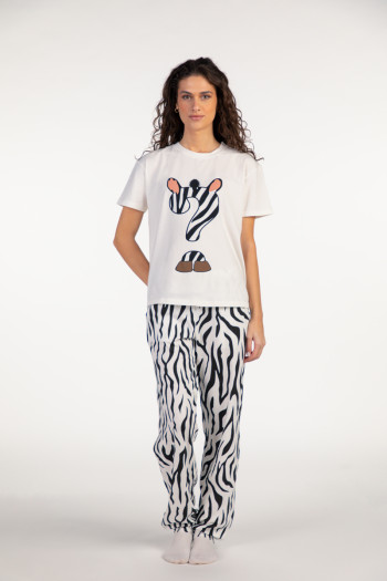 SF женски сет пижами 735098 ZEBRA KD SS25 