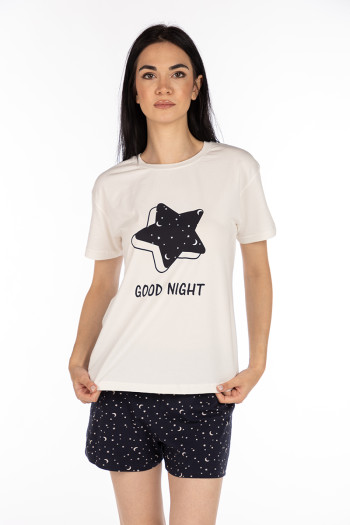 SF женски сет пижами 735115 GOOD NIGHT KK SS25 