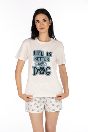 SF женски сет пижами 735121 DOG KK SS25 