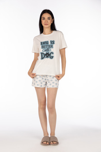 SF женски сет пижами 735121 DOG KK SS25 