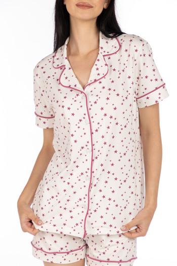 SF женски сет пижами 735124 PINK STAR KK SS25 