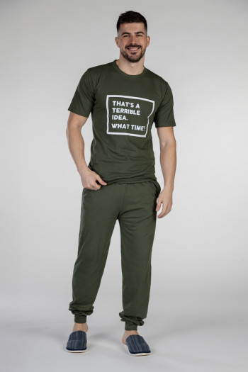 SF машки сет пижами IDEA KD SS25 